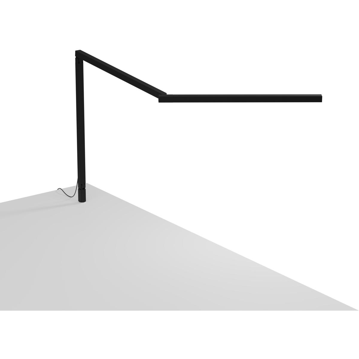 Koncept ZBD3100-W-MTB-THR Z-Bar Mini Gen 4 12.5 inch 5.35 watt Matte Black Desk Lamp Portable Light, Through-Table Mount